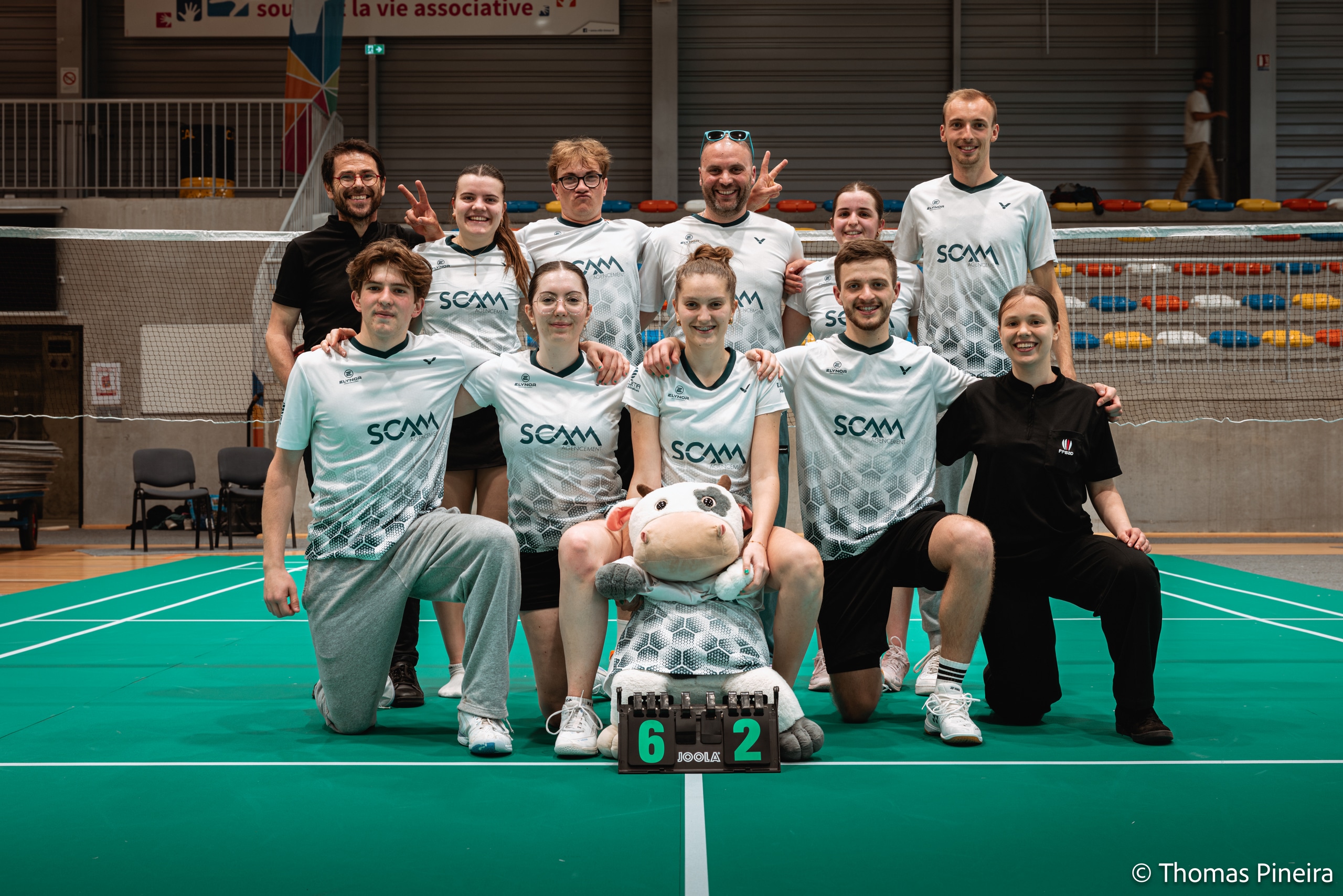Saison 2025-2026 Interclubs N3 / Pré-National Pays d'Auge Badminton, Drucourt — Thomas Pineira Photographie