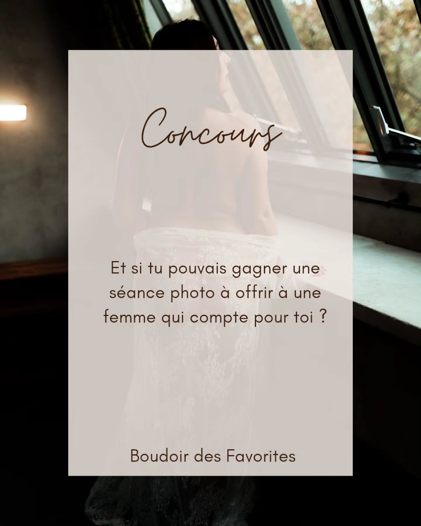 🤎 CONCOURS DES FAVORITES 🤎

Et si vous pouviez offrir une expérience à une femme qui compte pour vous ?

Depuis mes dé