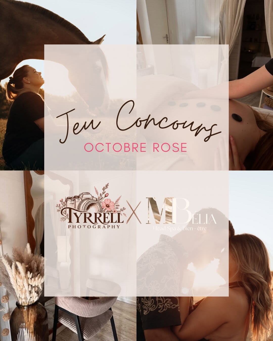 🎀 JEU CONCOURS - OCTOBRE ROSE 🎀
À l’occasion d’Octobre rose, Jasmine Tyrrell photography & MBélia Institut s’associen