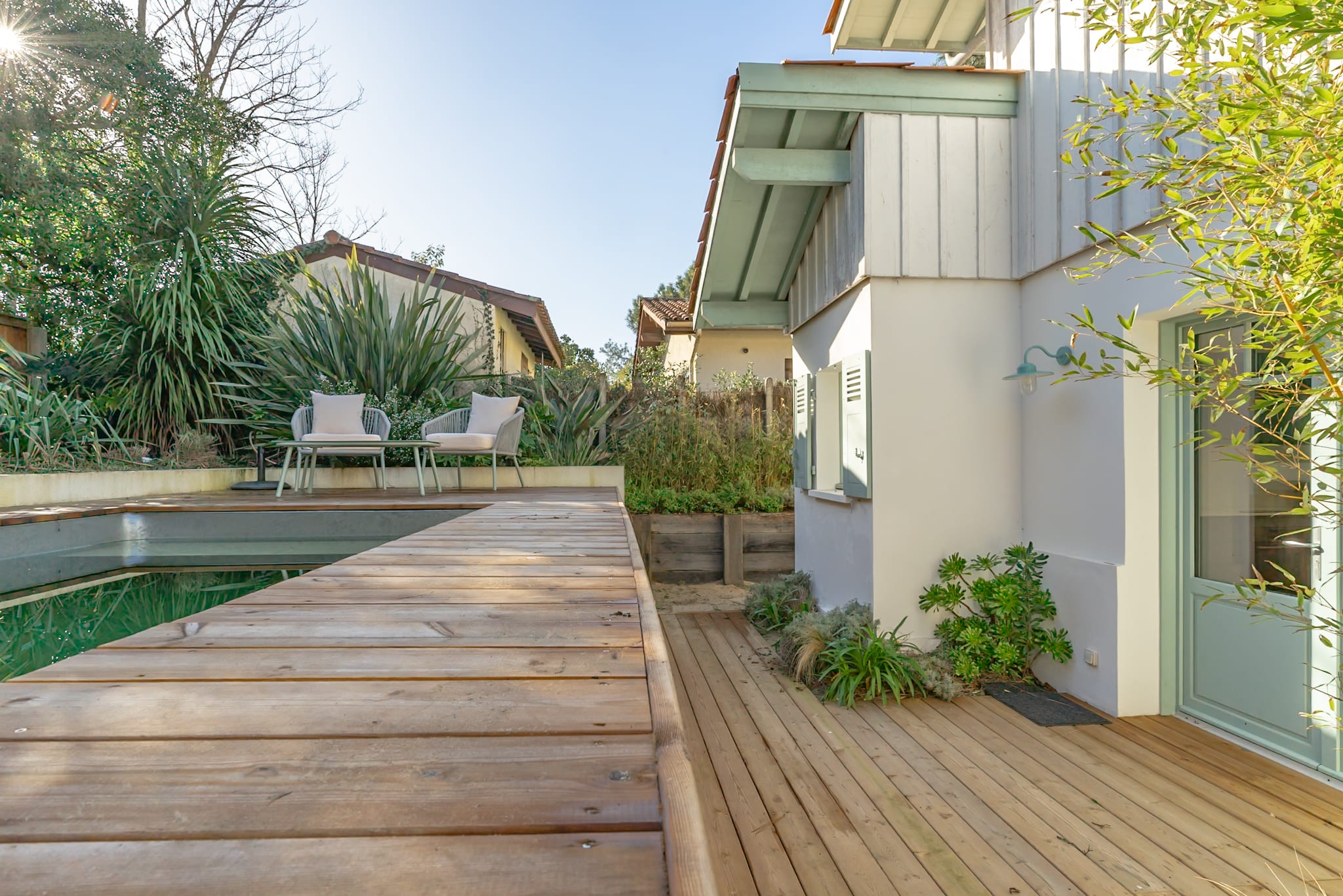 Belle villa terrasse lumineuse au Cap Ferret - photographie immobilière
